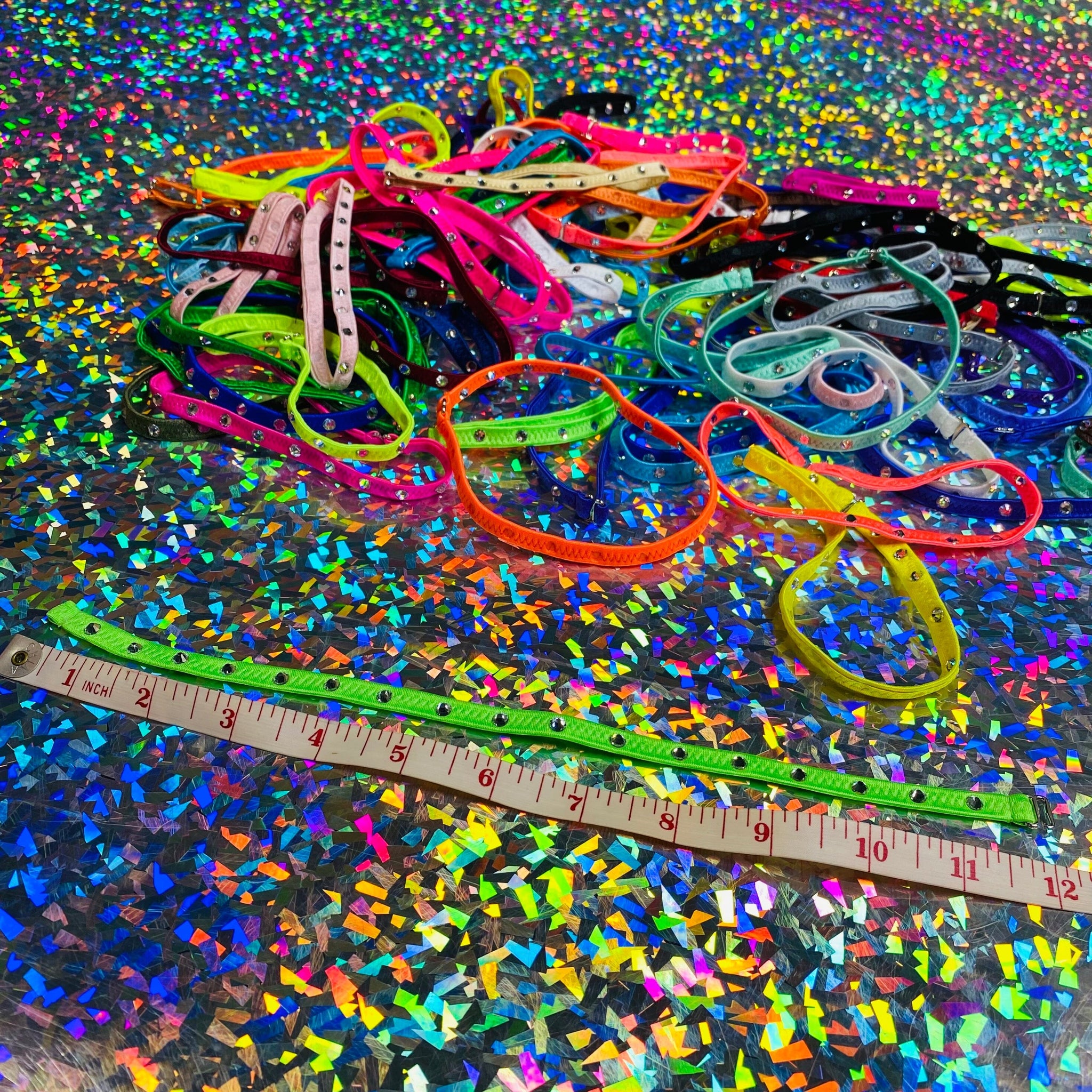 Colored Rhinestone Chokers