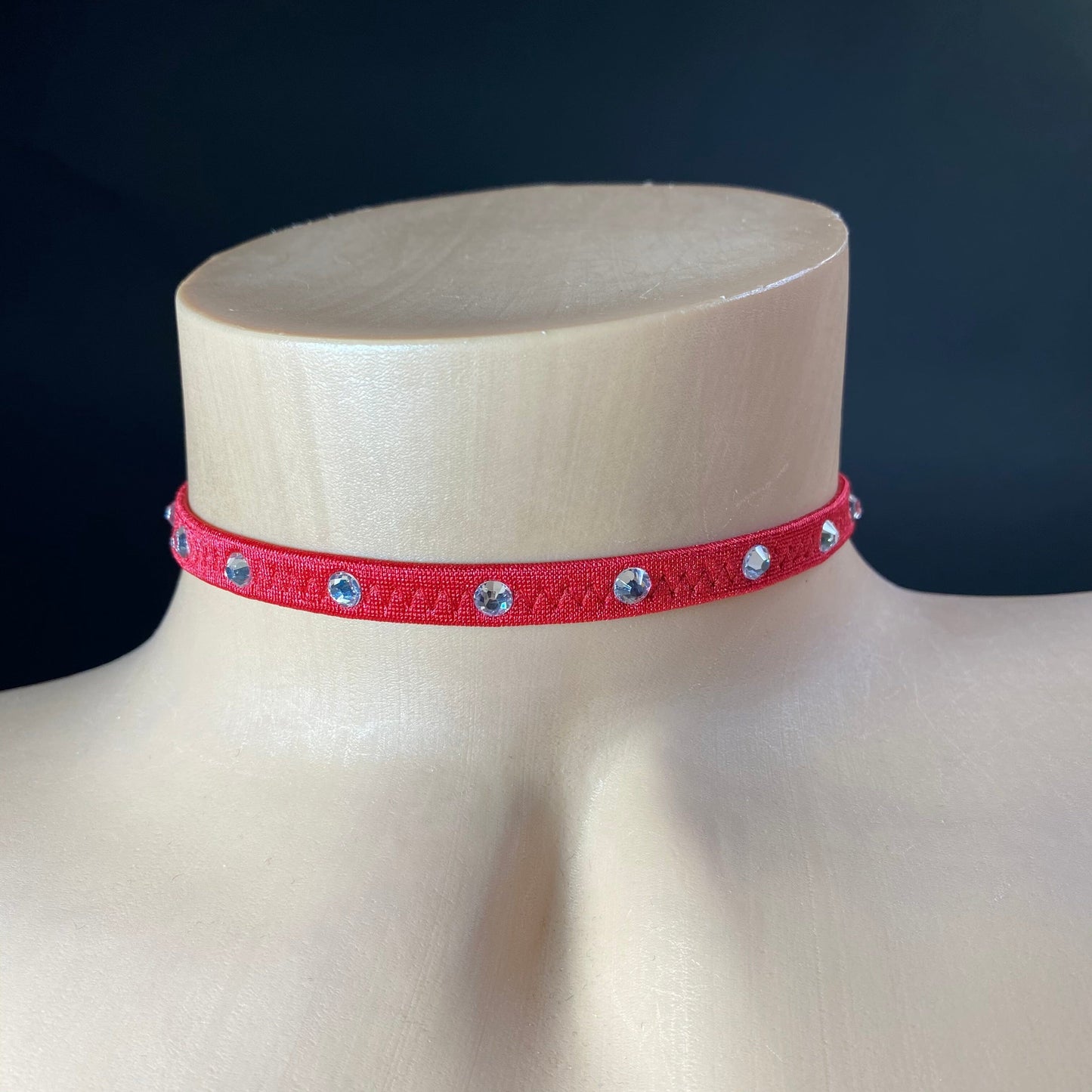 Colored Rhinestone Chokers