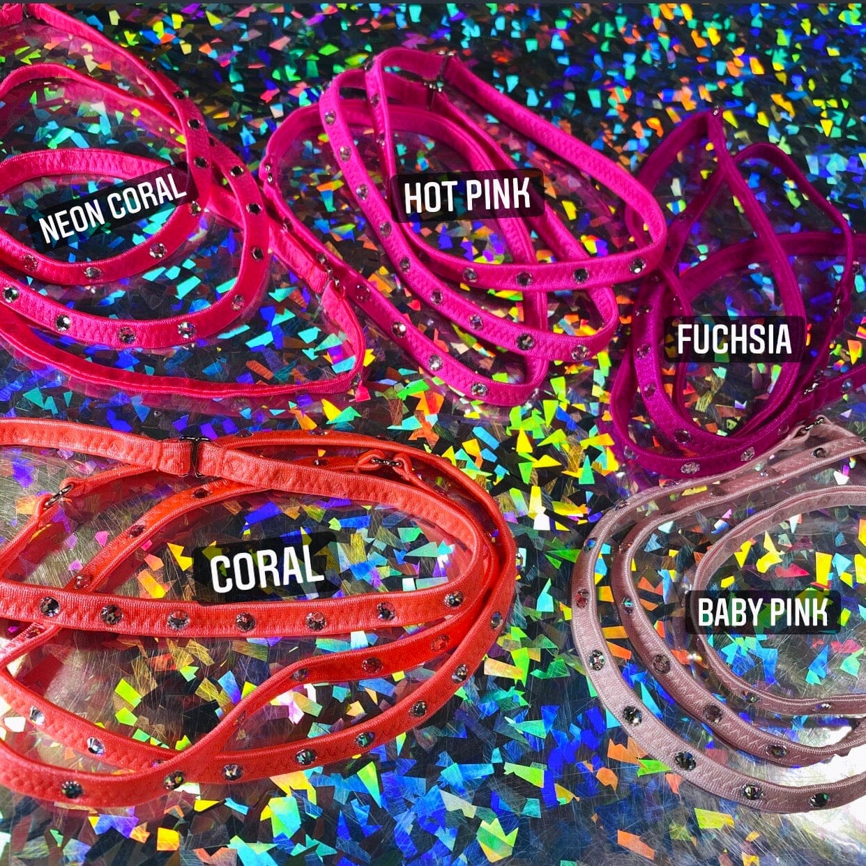 Colored Rhinestone Chokers