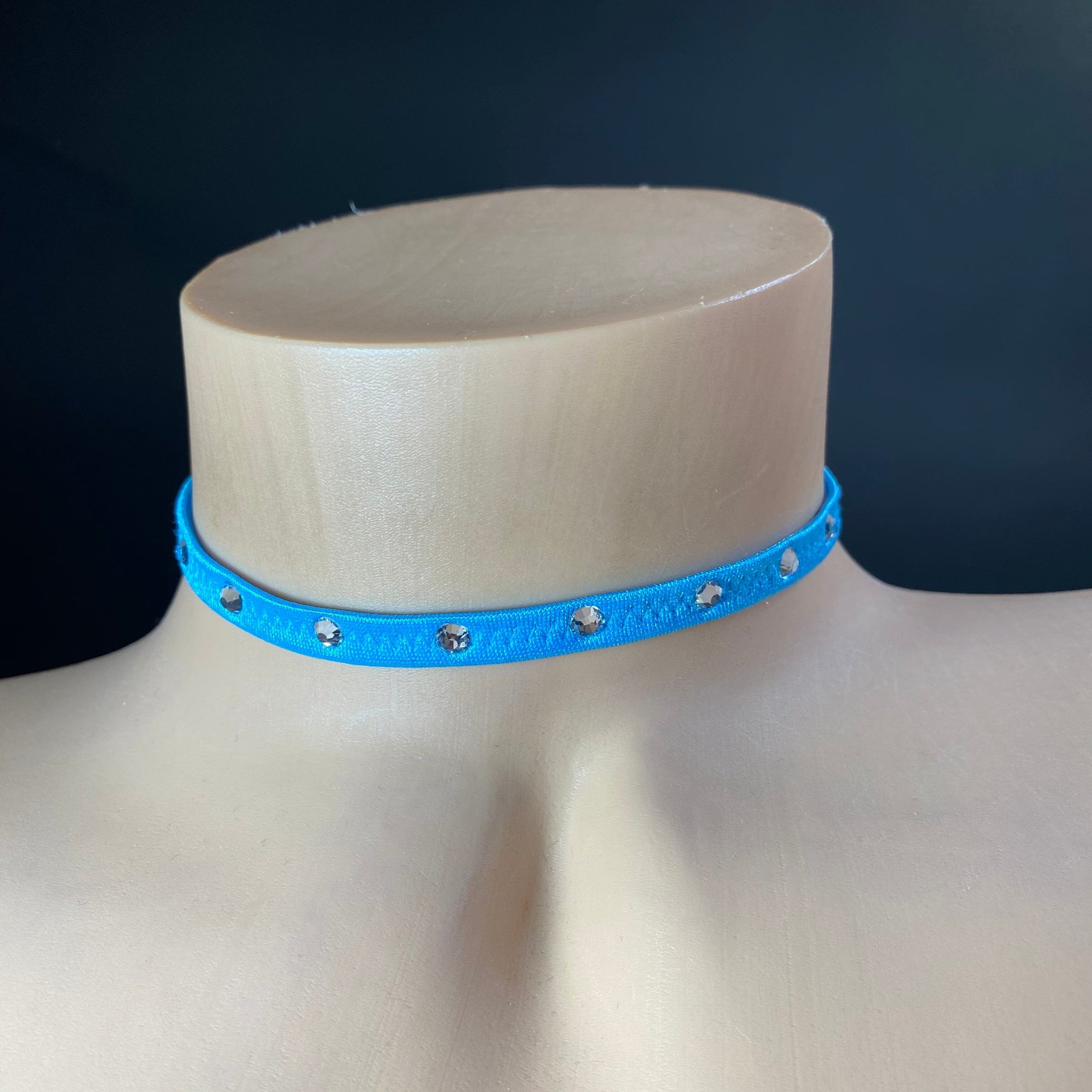 Colored Rhinestone Chokers