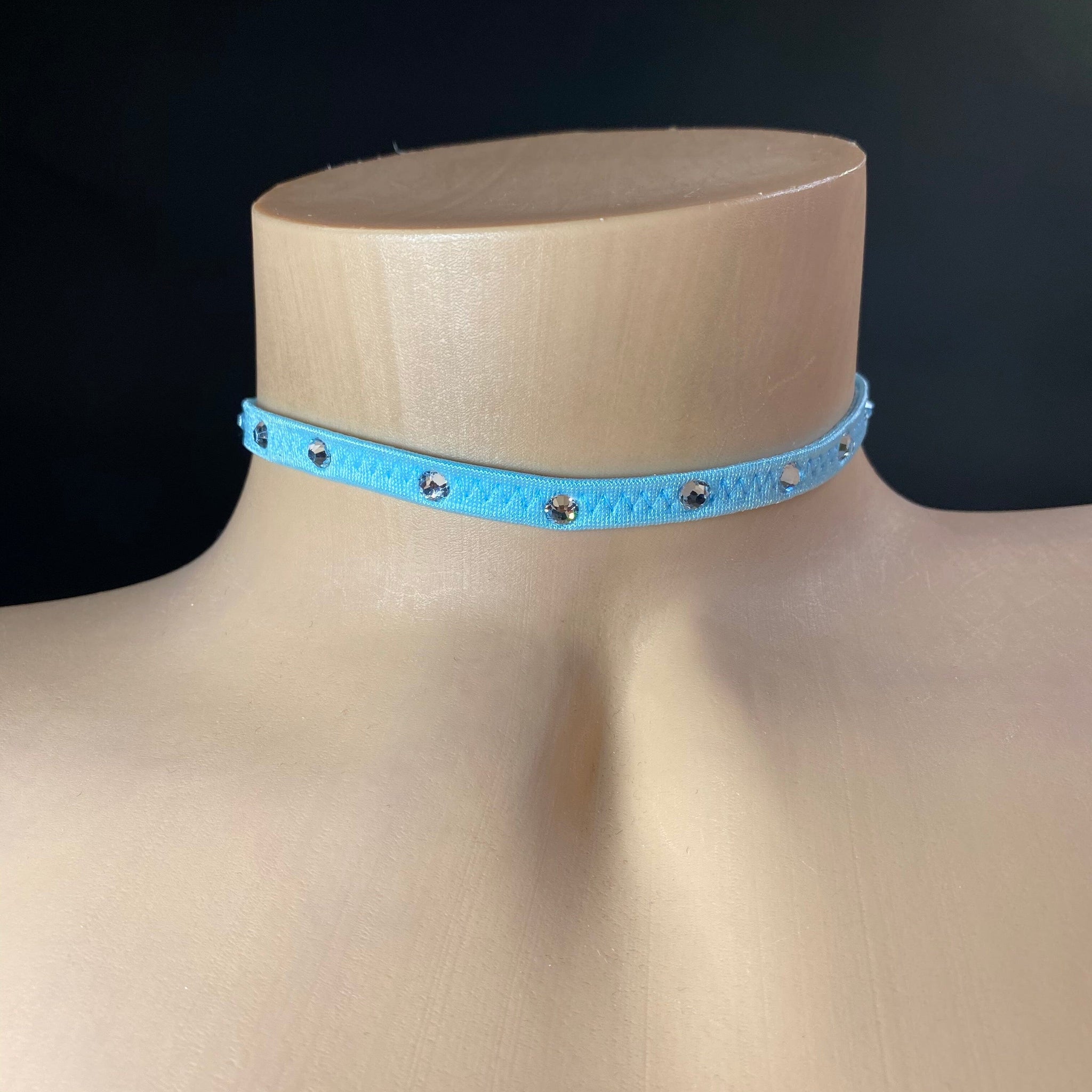 Colored Rhinestone Chokers
