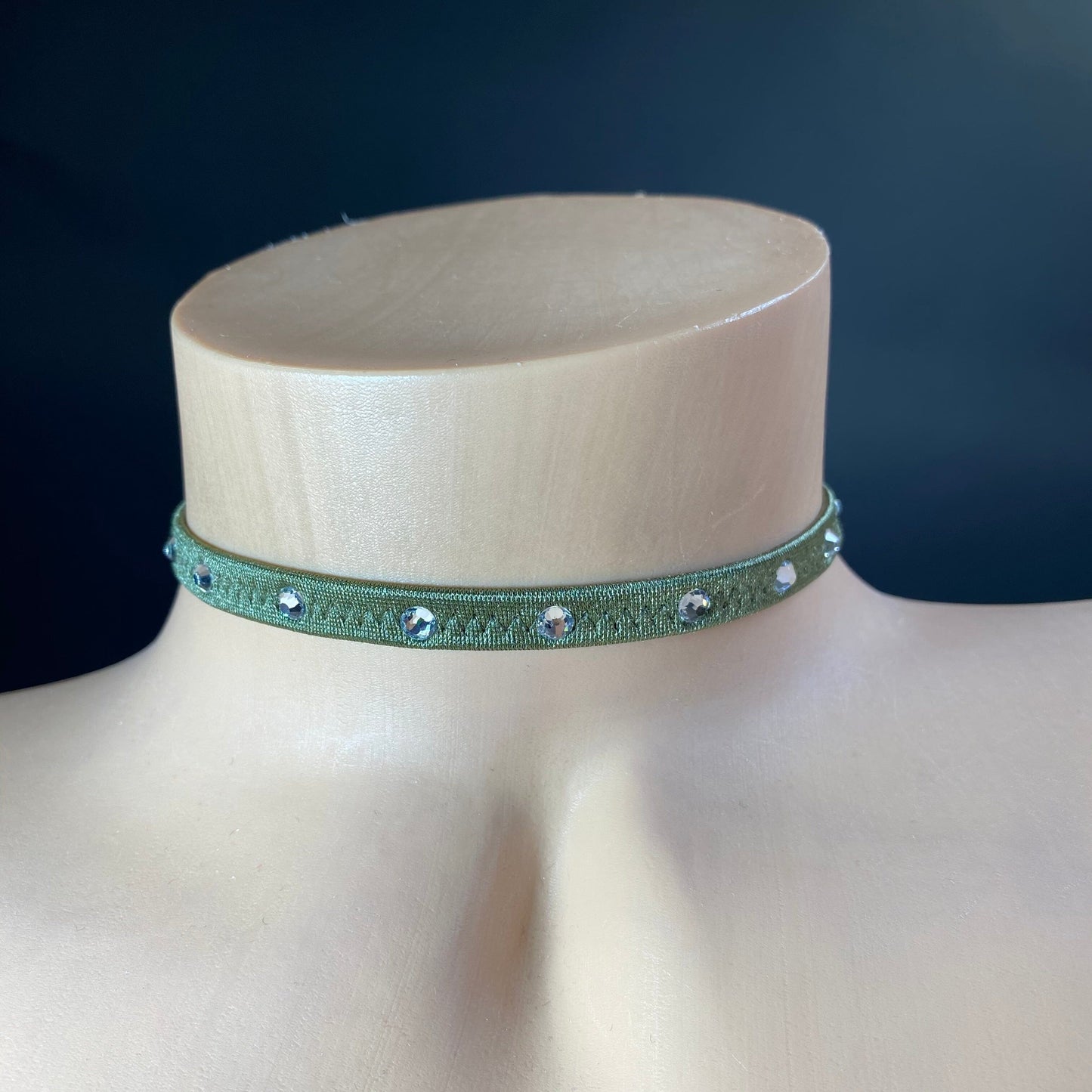 Colored Rhinestone Chokers