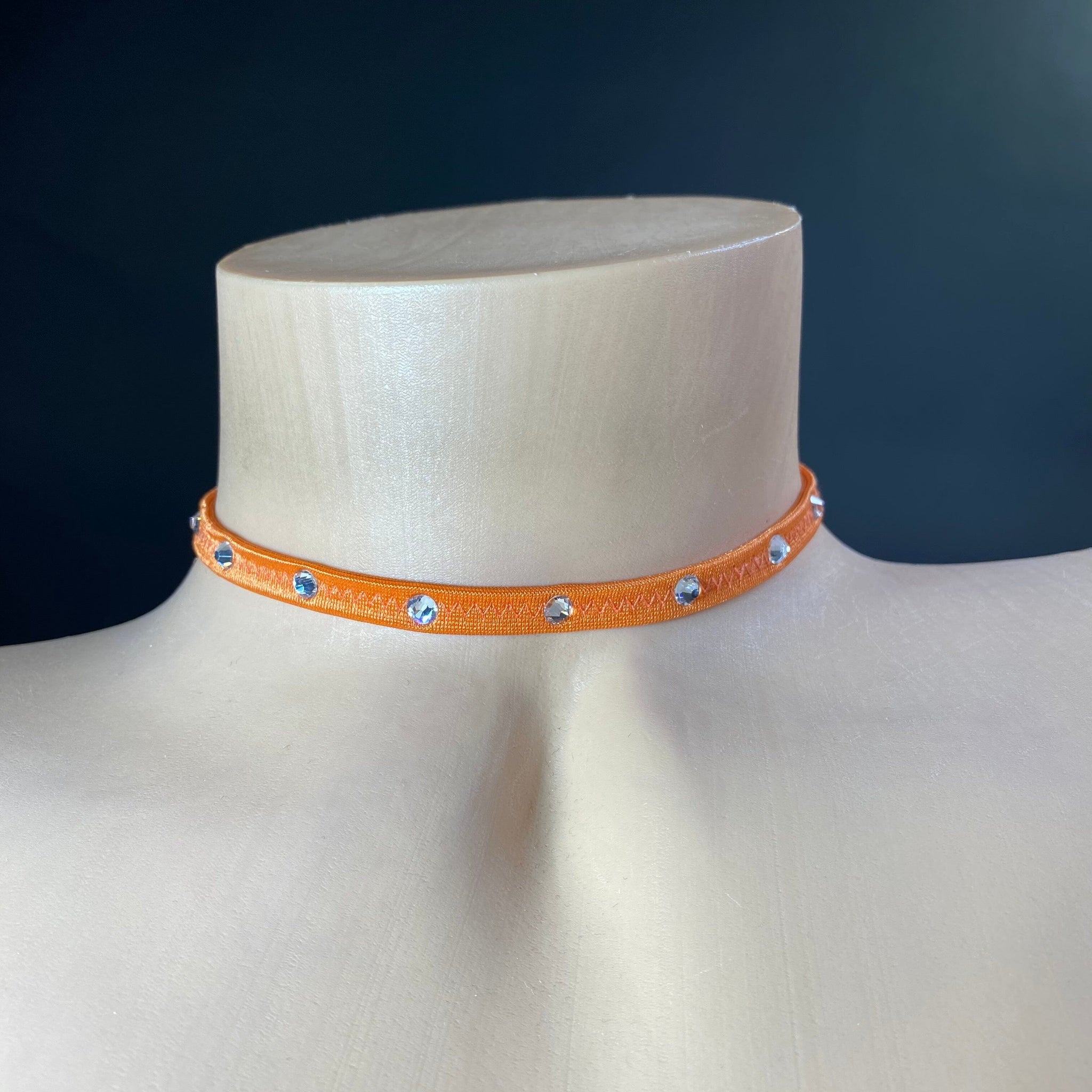 Colored Rhinestone Chokers