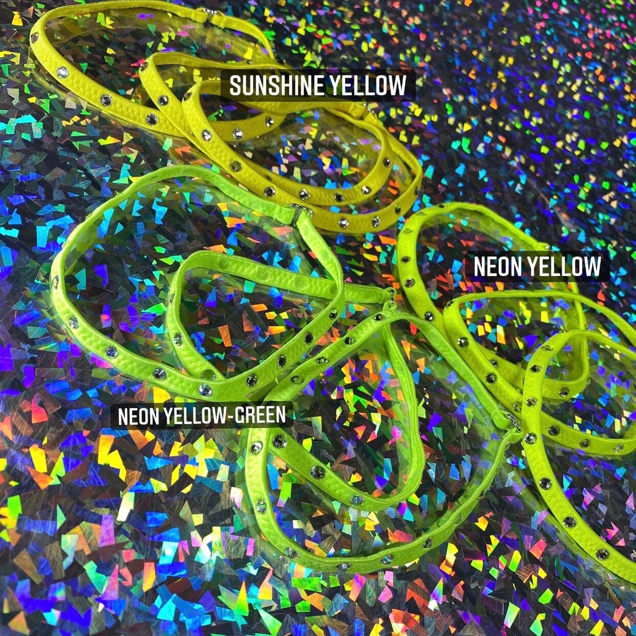 Colored Rhinestone Chokers