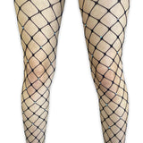 Crystalized Fence Net Tights