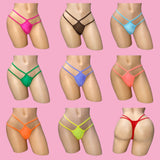Double Strap Cut Out Thong