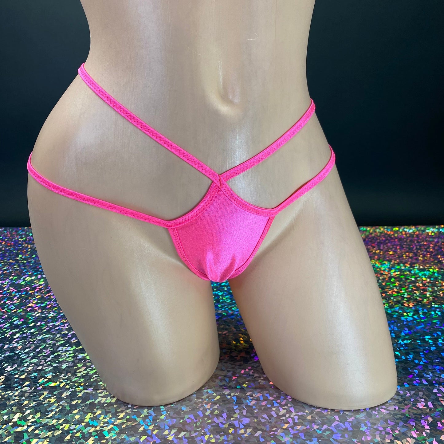 Double Strap Cut Out Thong