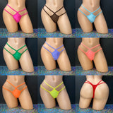 Double Strap Cut Out Thong