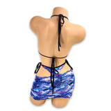 Galaxy Salma Faux Thong Skirt Set
