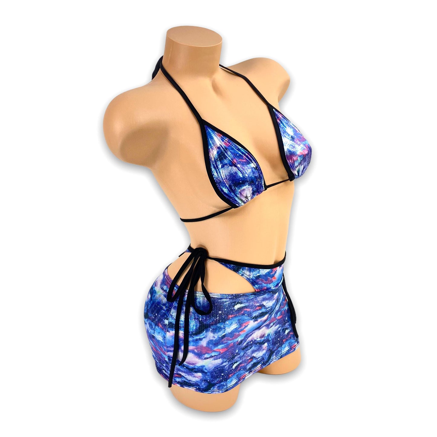 Galaxy Salma Faux Thong Skirt Set