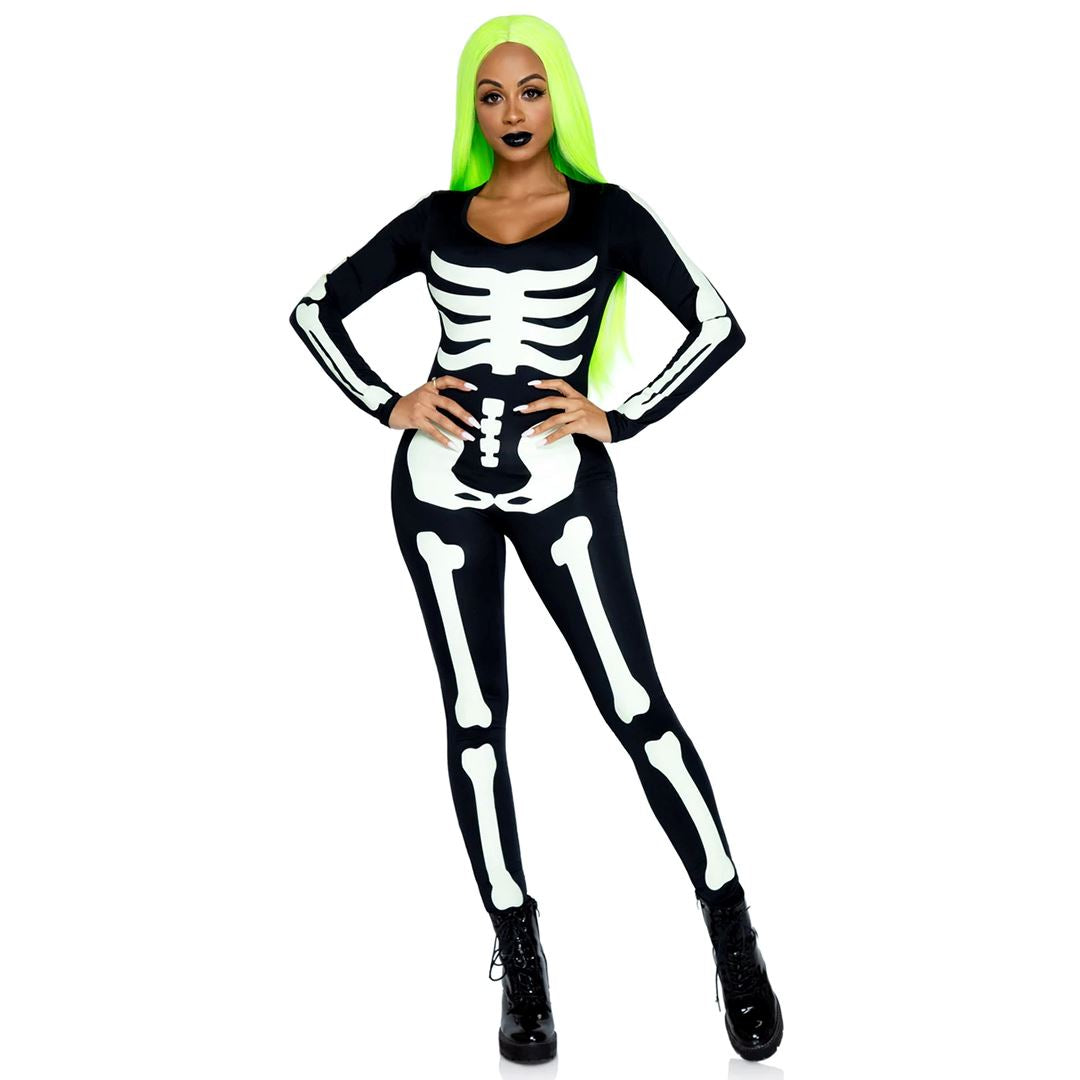 Glowing Skeleton Catsuit