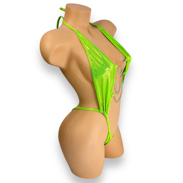 Green Shimmer Shine Donna Bodysuit