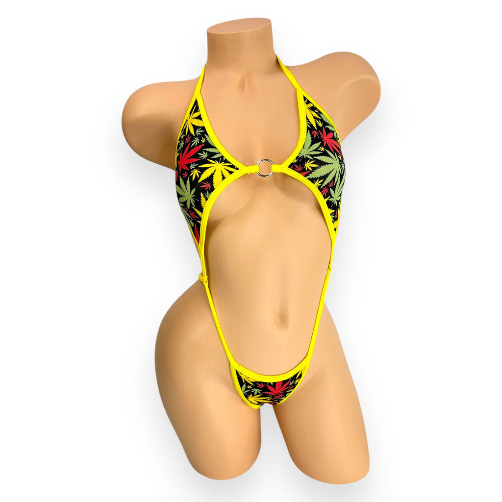 Leafed Vanezza Slingshot-Bodysuit
