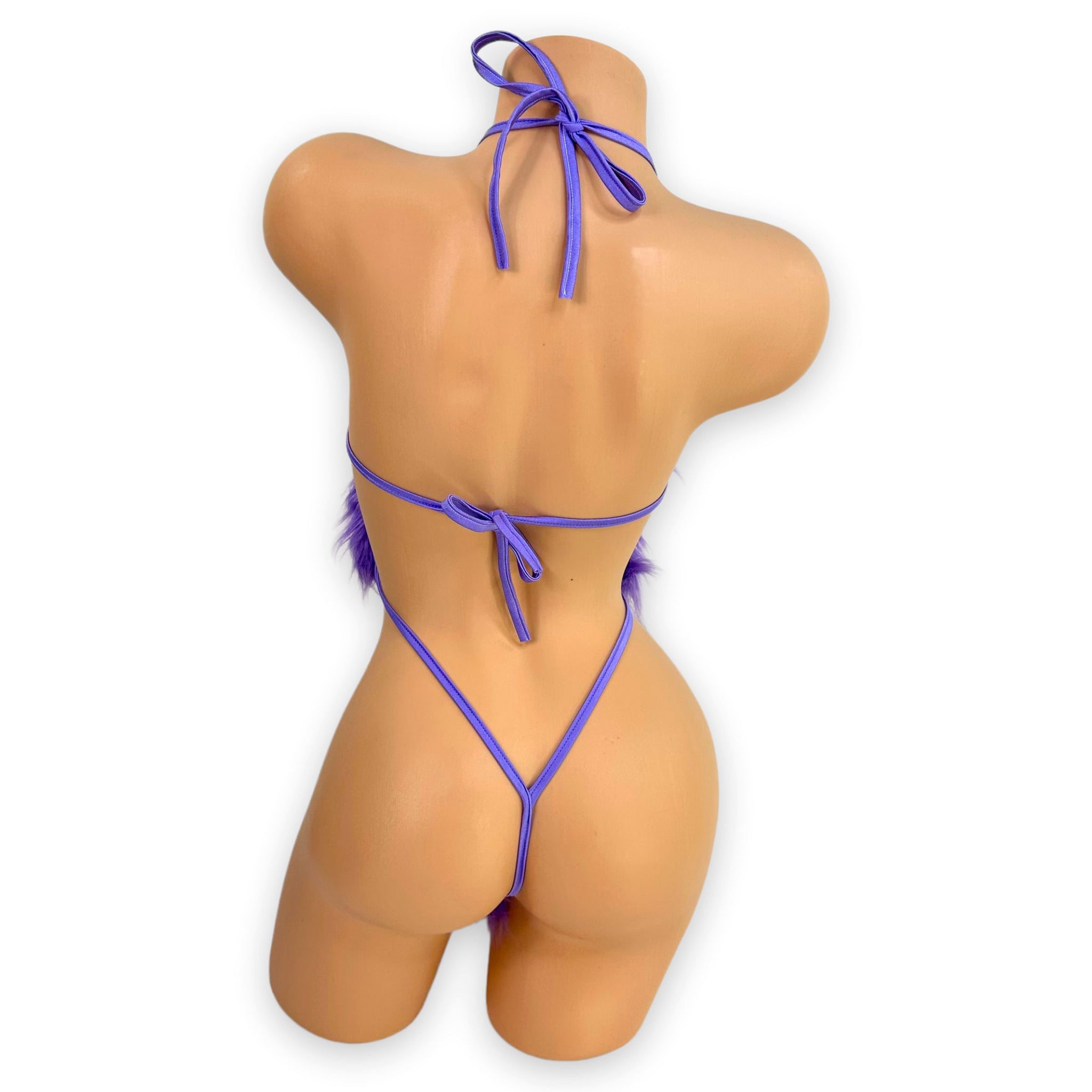 Lilac Fuzzy Wuzzy Paige Slingshot-Bodysuit