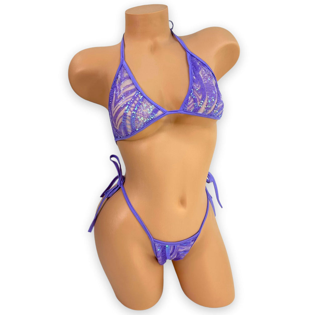 Lilac Sequin Lara 'Kini