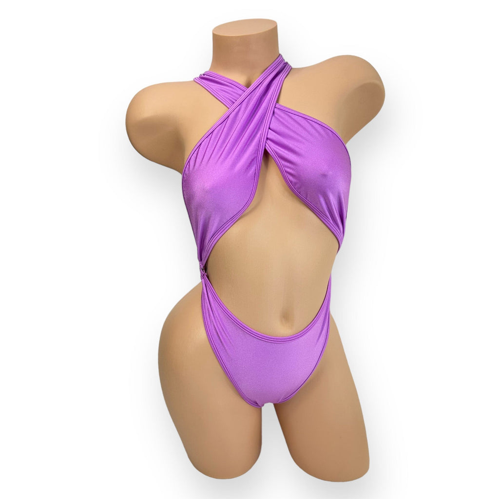 Magenta Criss-Cross Ann Bodysuit