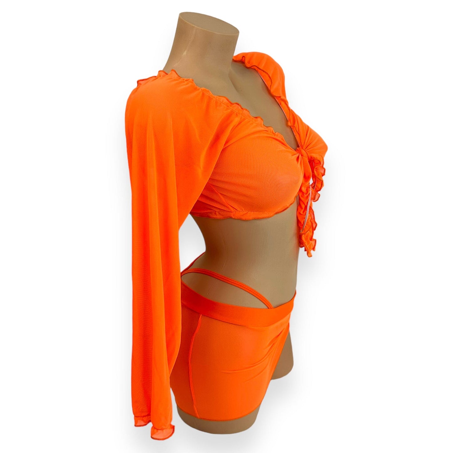 Neon Orange Penelope Skirt Set