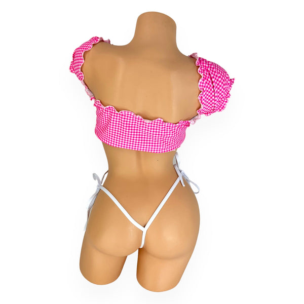 Pink Gingham Lizzie Set