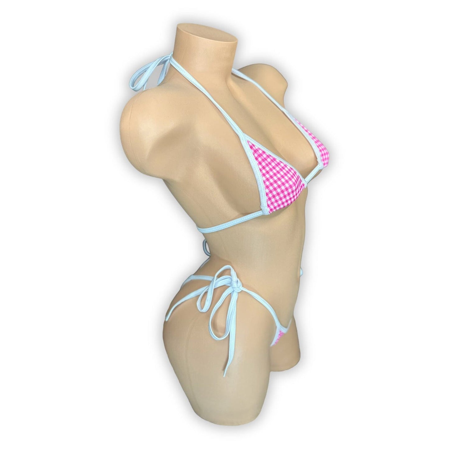 Pink Gingham Maggie 'Kini