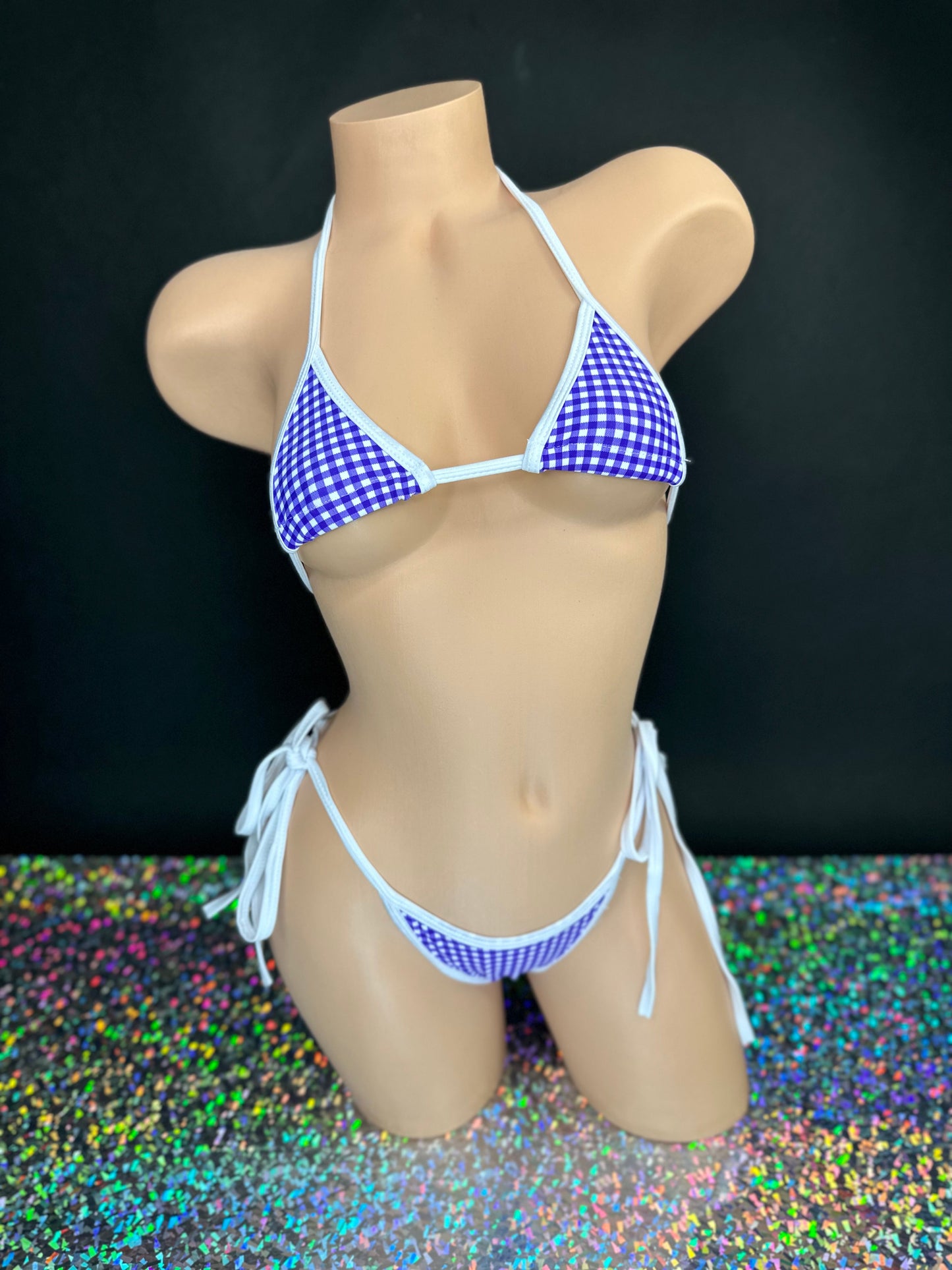 Purple Gingham Maggie 'Kini