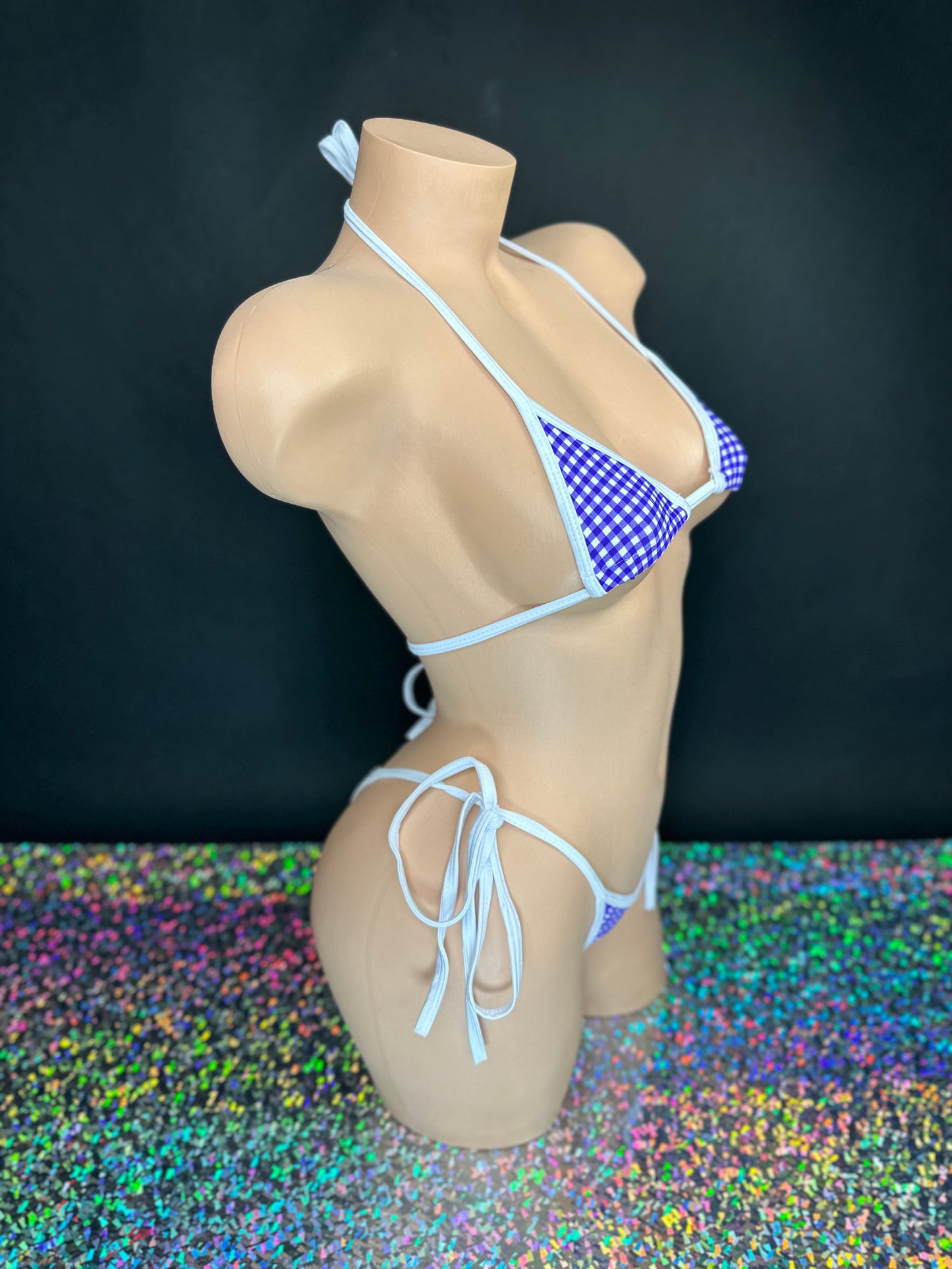 Purple Gingham Maggie 'Kini