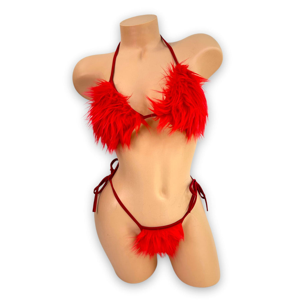 Red Fuzzy Wuzzy Lara 'Kini