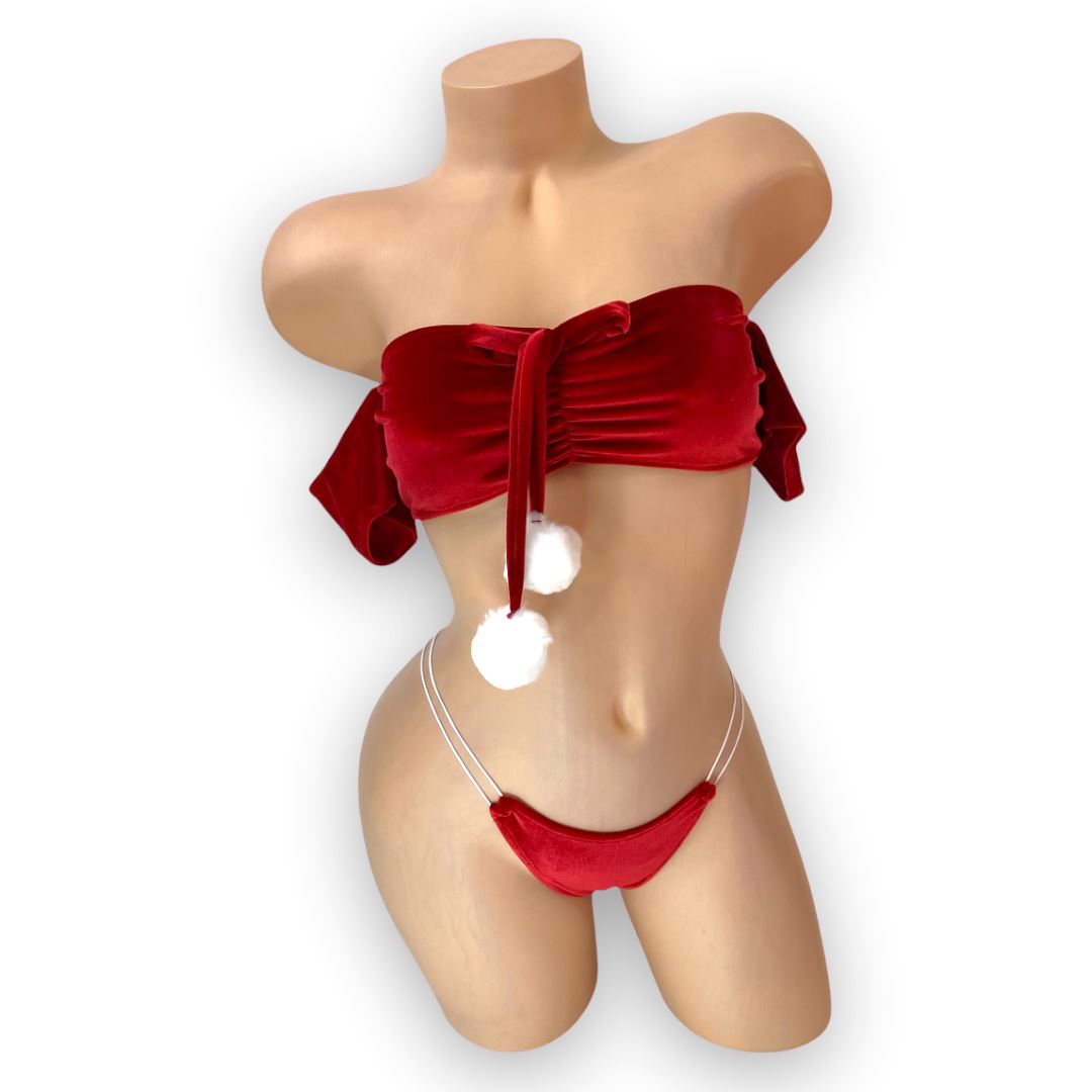 Red Velvet 3 Piece Amanda Skirt Set