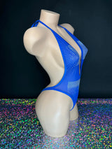 Royal Blue Mesh Jocelyn Bodysuit