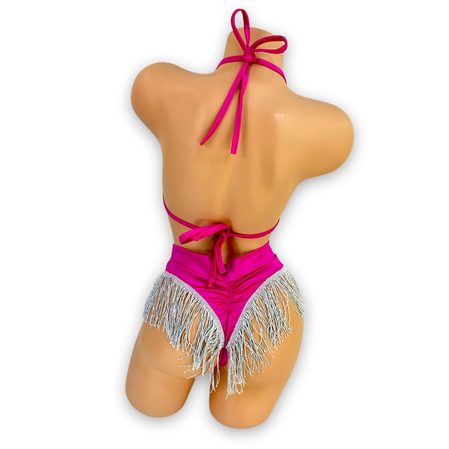 Silver & Fuchsia Fringed Julia Set