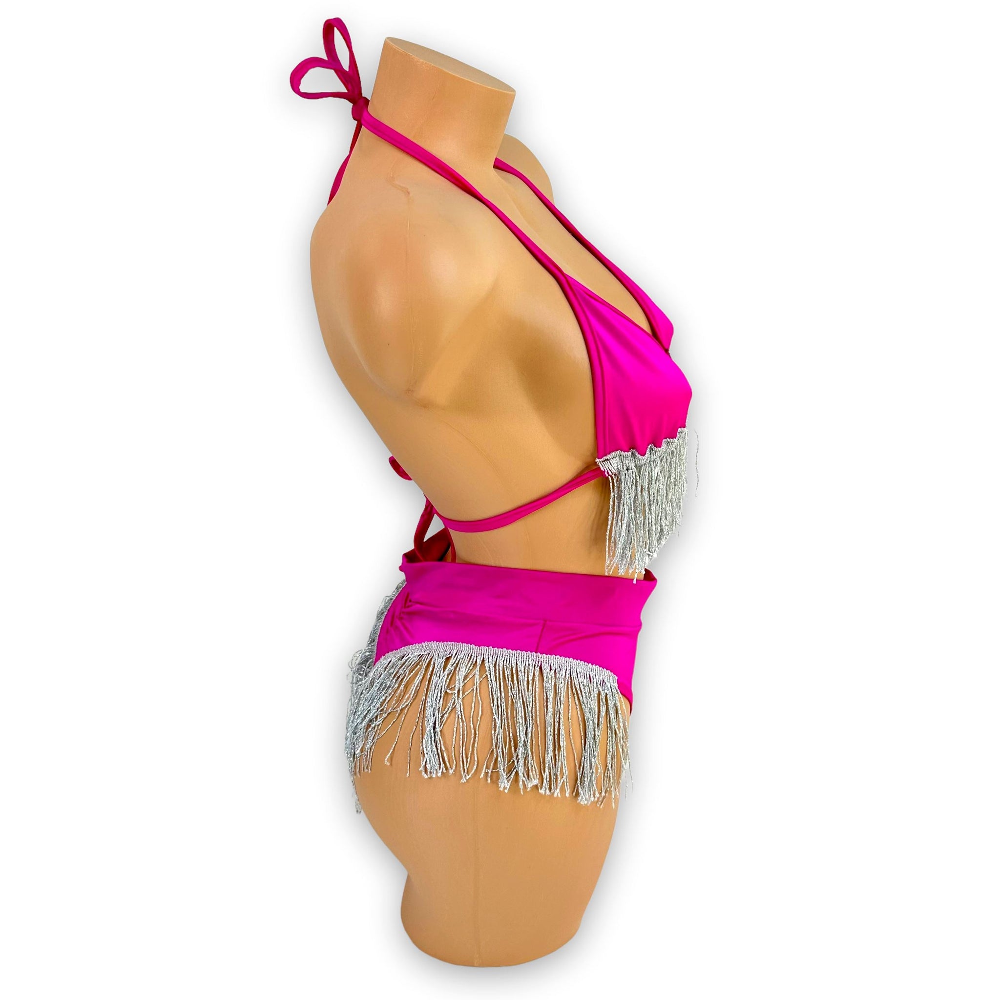 Silver & Fuchsia Fringed Julia Set