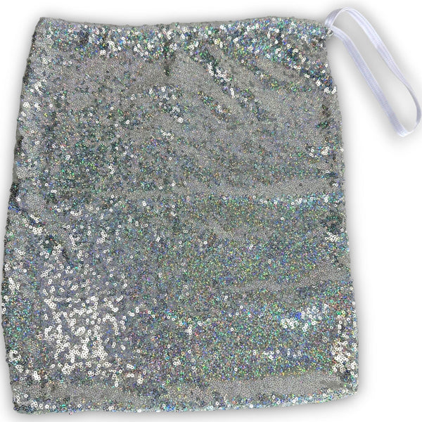Silver Glitz XLarge Sized Money Bag
