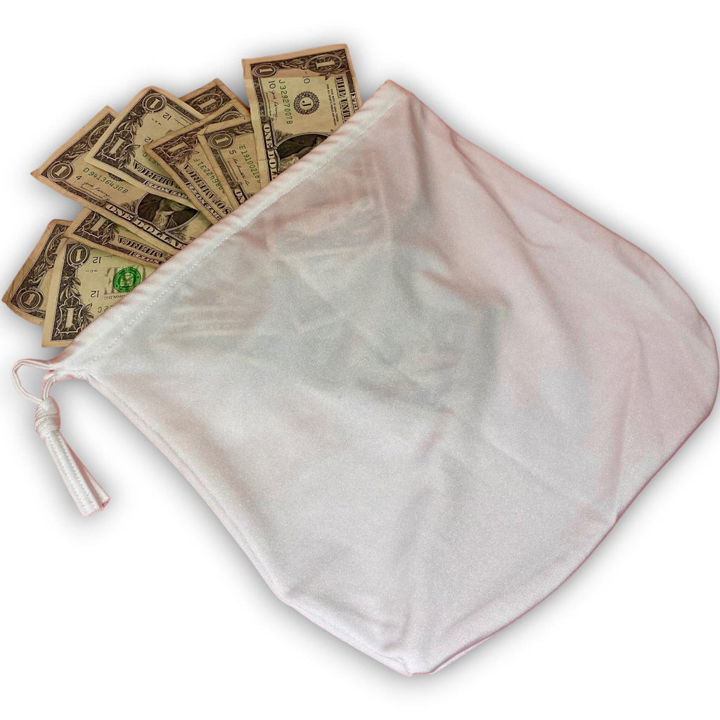 White Medium Sized Money Bag