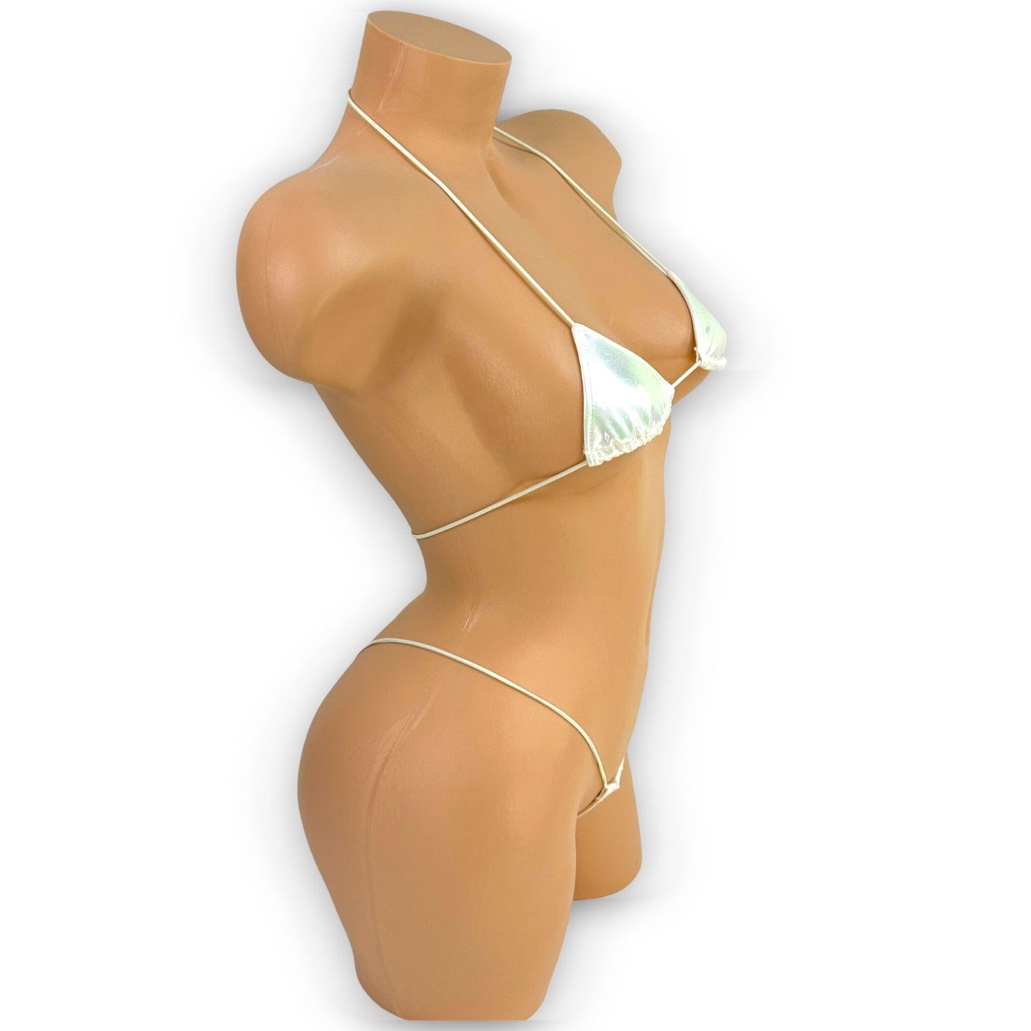 White Oil Slick Teeny Tiny Micro ‘Kini