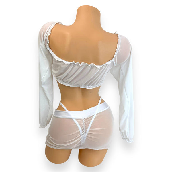 White Penelope Skirt Set