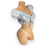 White Shimmer Shine Kate Skirt Set