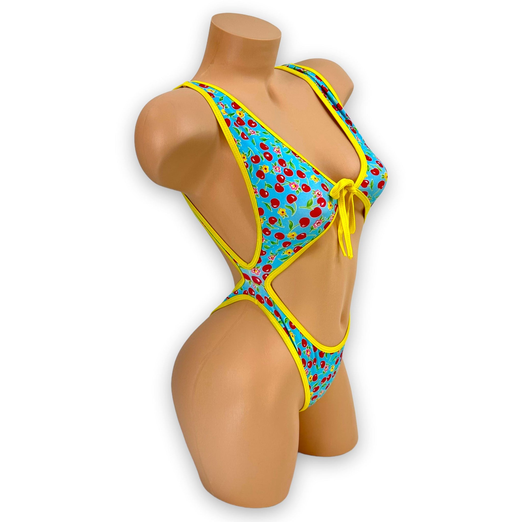 Yellow & Blue Cherry Carson Bodysuit