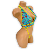 Yellow & Blue Cherry Heidi Bodysuit