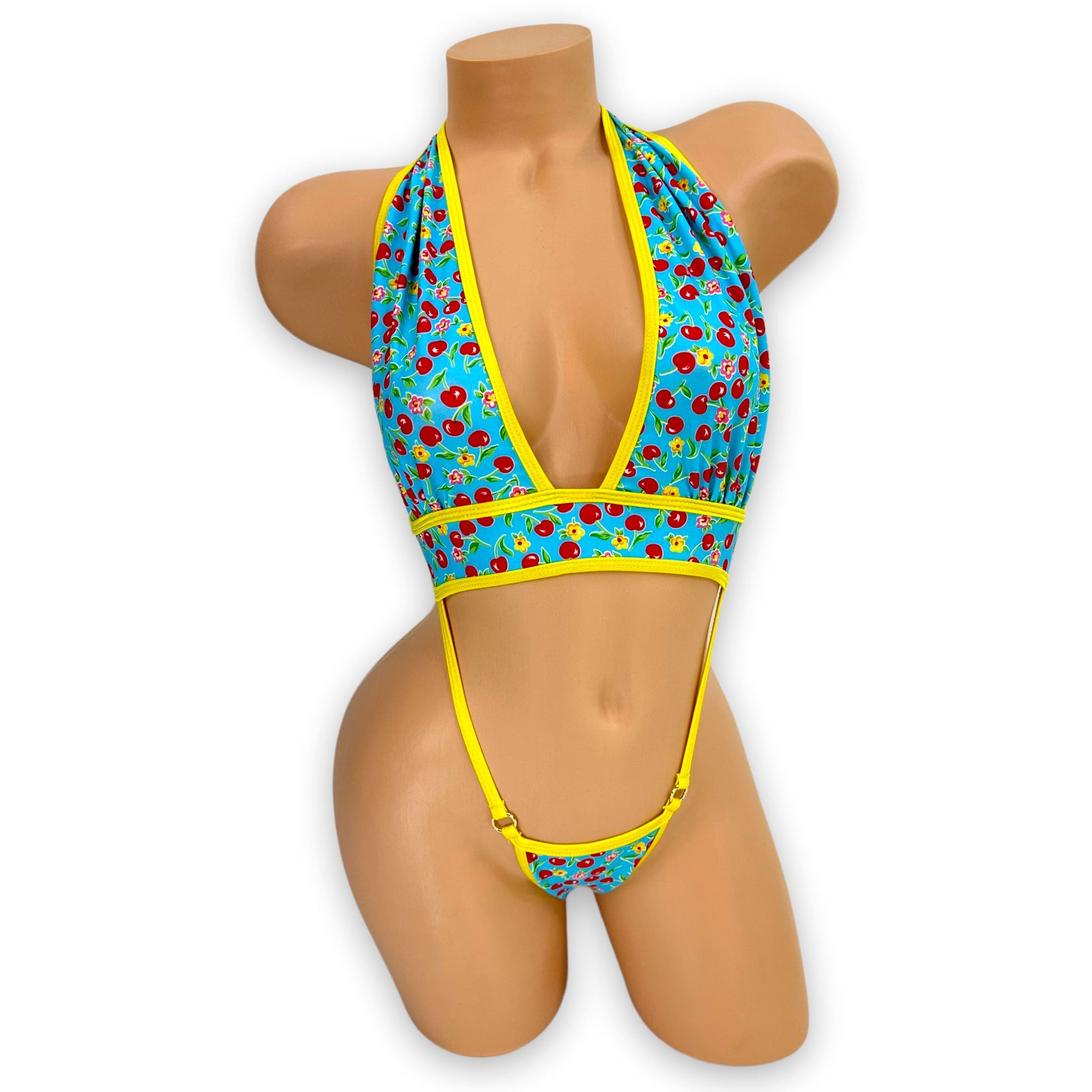 Yellow & Blue Cherry Heidi Bodysuit