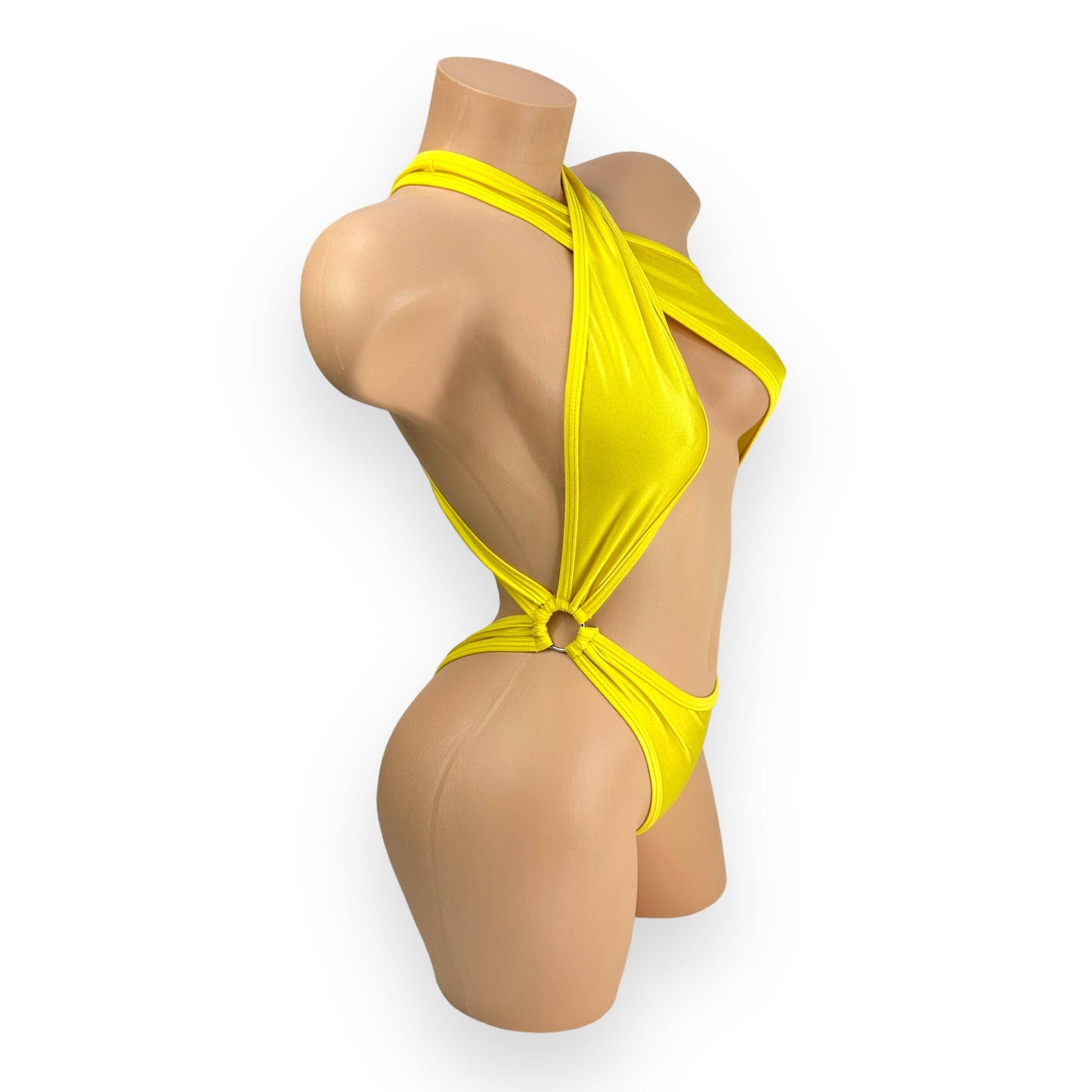 Yellow Criss-Cross Ann Bodysuit